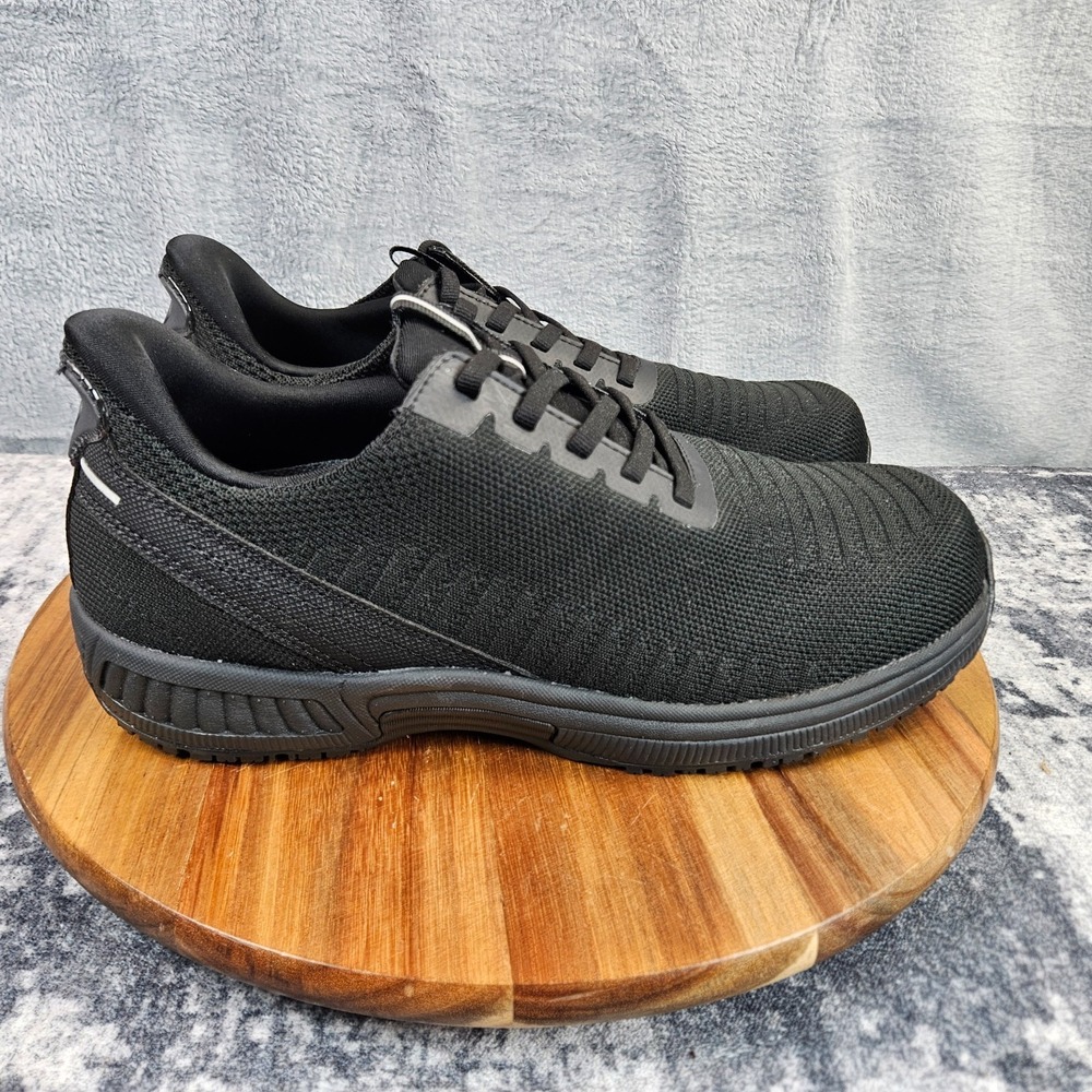 Orthofeet Yari Men's Size 8.5 2E Wide Black Comfort Shoes Sneakers Casual 20016